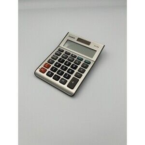 Casio Ms-80b Standard Function Desktop Calculator Chrome